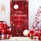 Christmas Door Cover Merry Christmas Fabric Front Door Banner Xmas Ball(70.9 x 35.4 Inch)